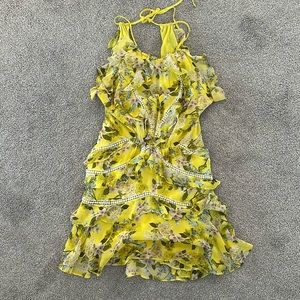 Marissa Webb Yellow Mini Dress